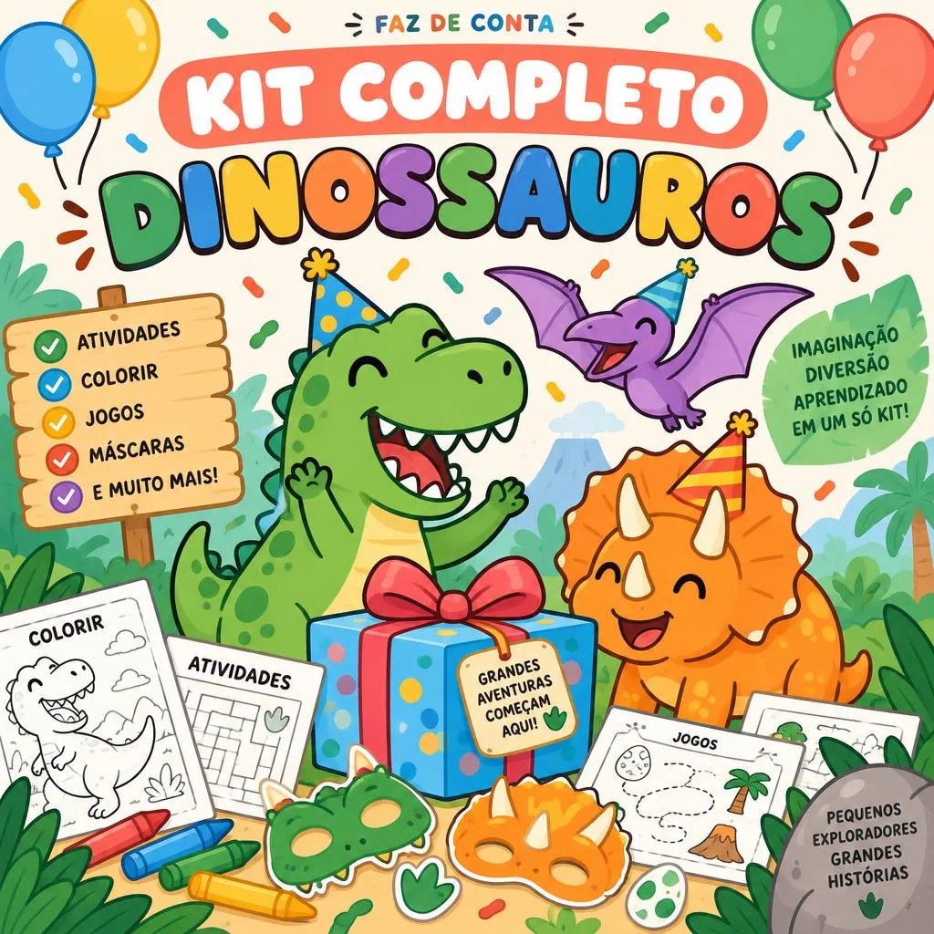 Capa do Kit Completo – Dinossauros